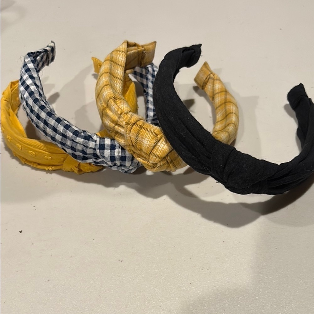 Headbands.  Hair Accessories.  Set of 4. Knot design